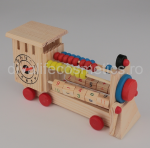 Numarator Lemn Forma Tren 19x11cm - 1