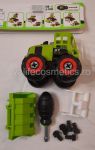 Tractor Demontabil Verde 20x10x12cm - 4
